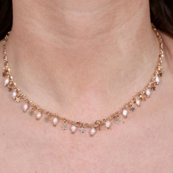 Caroline Hill Jewelry - Caroline Hill Pearl And Star Necklace